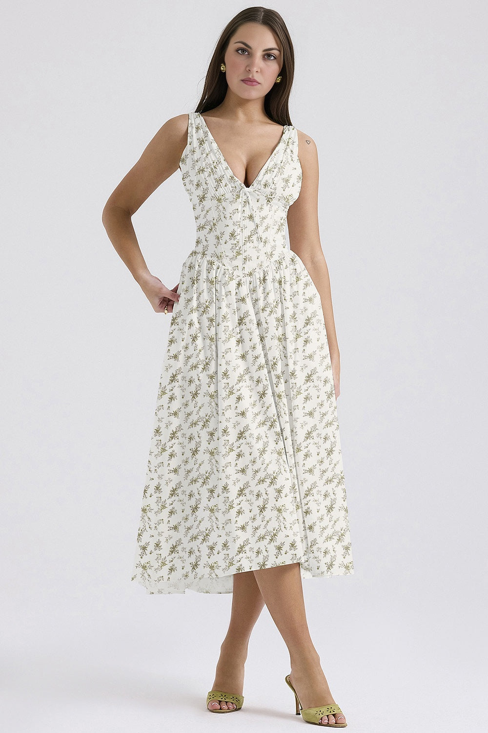 Emmelina Cotton Corset Sun Dress(BUY 2 FREE SHIPPING)