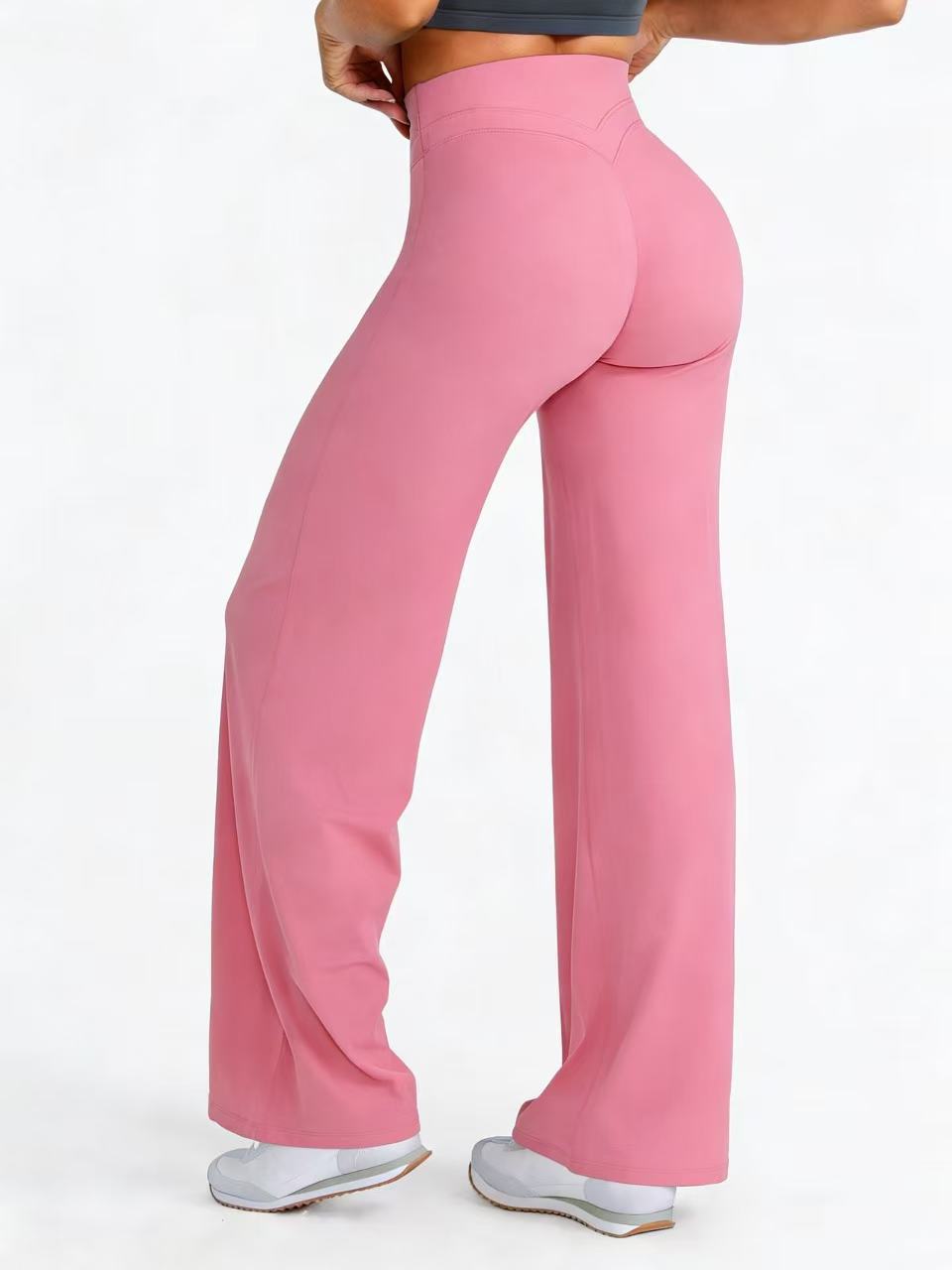 Straight Leg Bottoms Women Workout Leggings Fitness Gym Outdoor Sports Yoga Pants