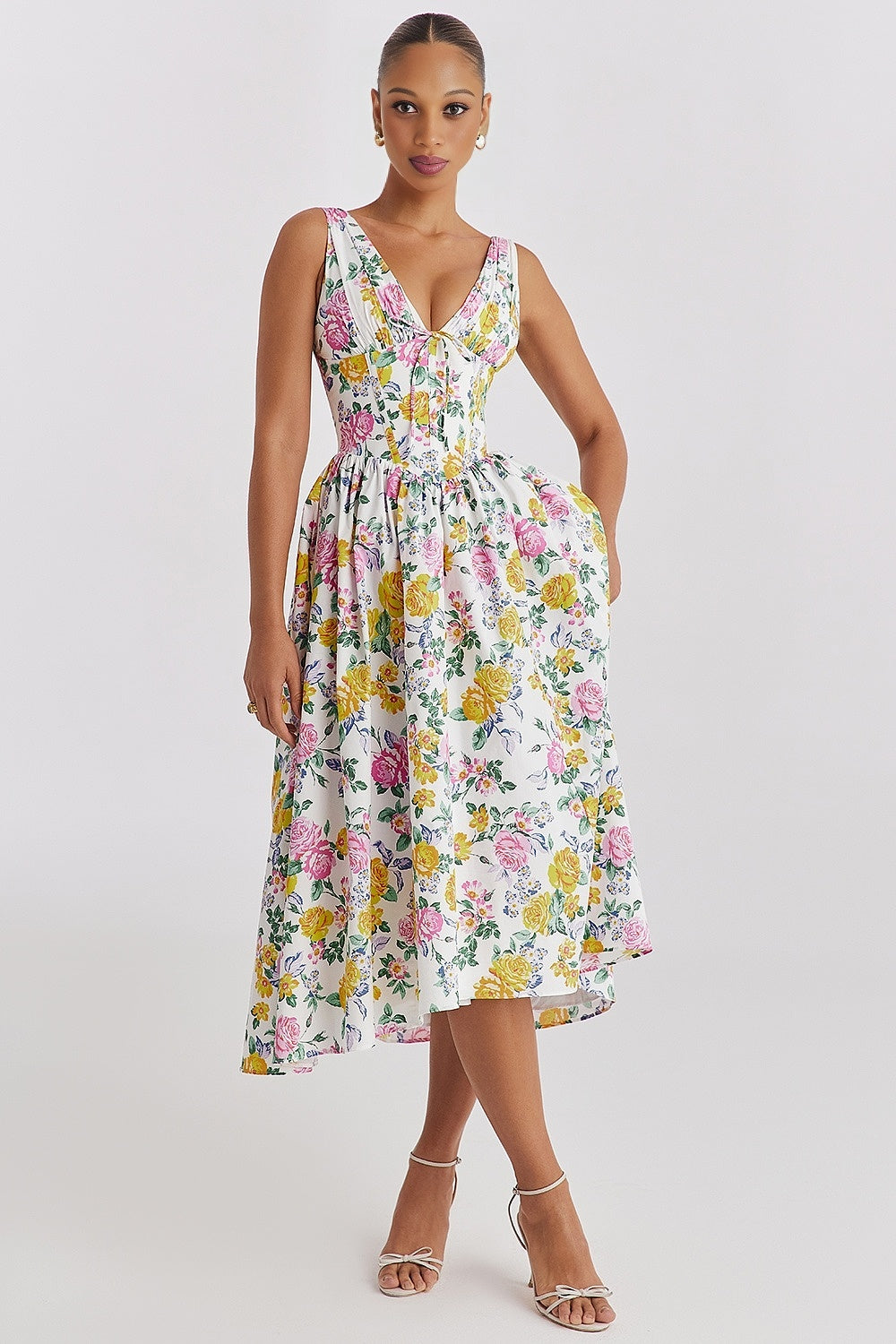 Emmelina Cotton Corset Sun Dress(BUY 2 FREE SHIPPING)